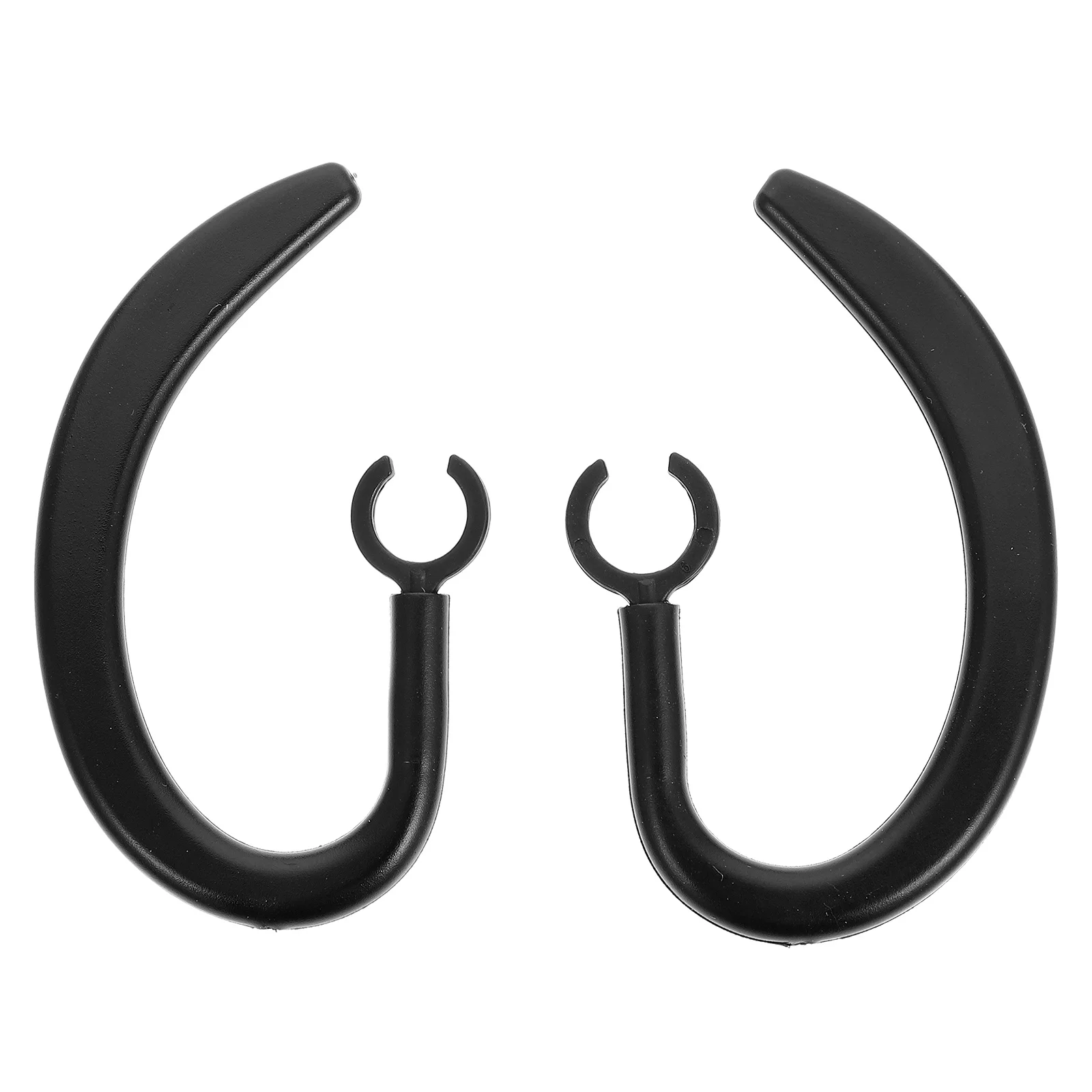

2 Pcs Headsets Earhook Rubber Hooks Sports Universal Earpiece Clamp Replacement