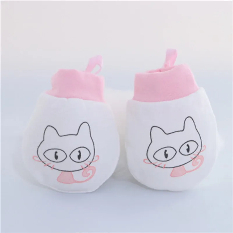 New Baby mittens Gloves Cute Cartoon Baby Infant Pure cottonGirlt Scratch Newborn MittsBoy Fabric Baby Care produc car baby accessories