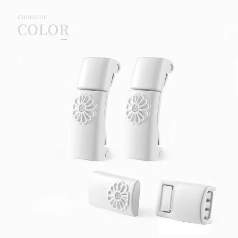 No-Tie Elastic Shoelaces with Quick-Release Buckle - White Flat Bungee Cord for Sports Shoes, Unisex & Kids No-Knot Design