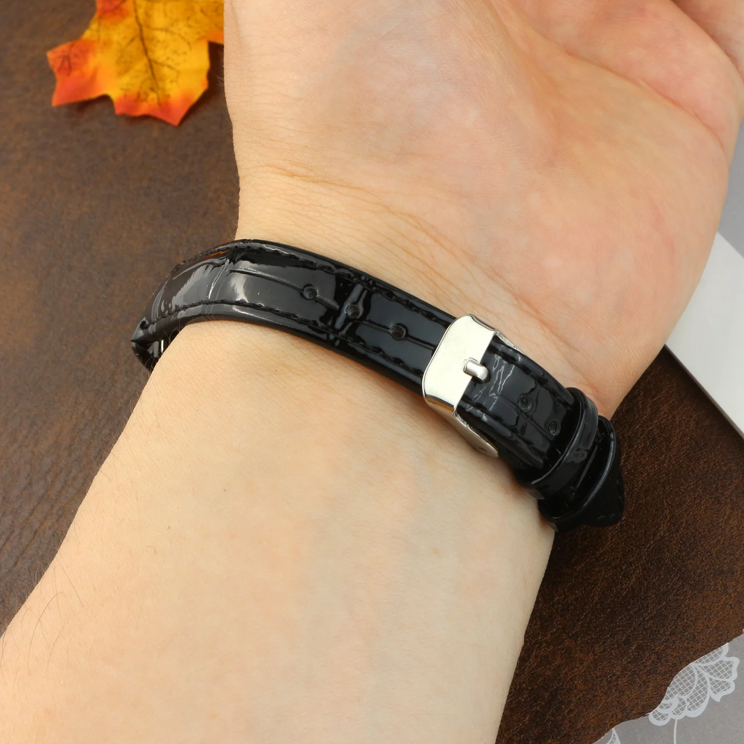 Premium Soft Leather Adjustable Wristband