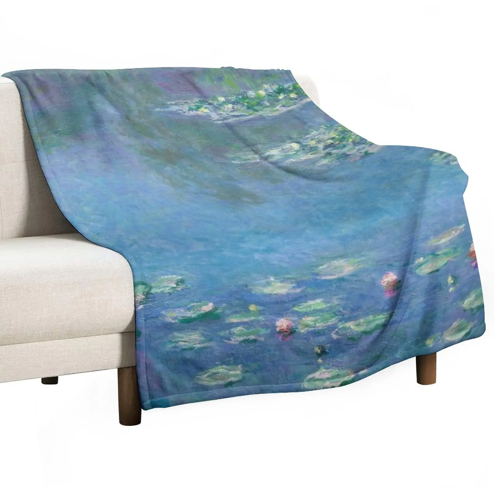 

Water Lilies (1840–1926) by Claude Monet Throw Blanket Sofa Quilt Baby Blankets