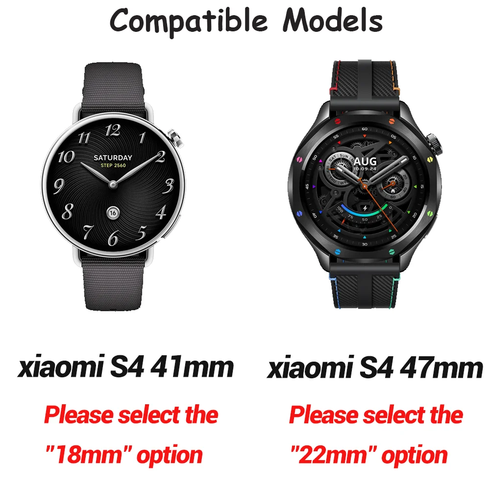 Silicone Watch Strap - Adjustable 18mm/20mm/22mm Watchband Bracelet