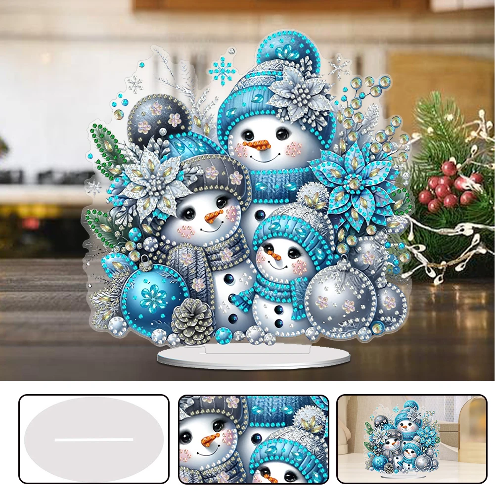 Christmas Gnome Diamond Painting Kit For Adults - Full Drill 13.8"x13.8" Round Diamonds, Beginner Friendly Wall Art Craft, Holiday Decor
