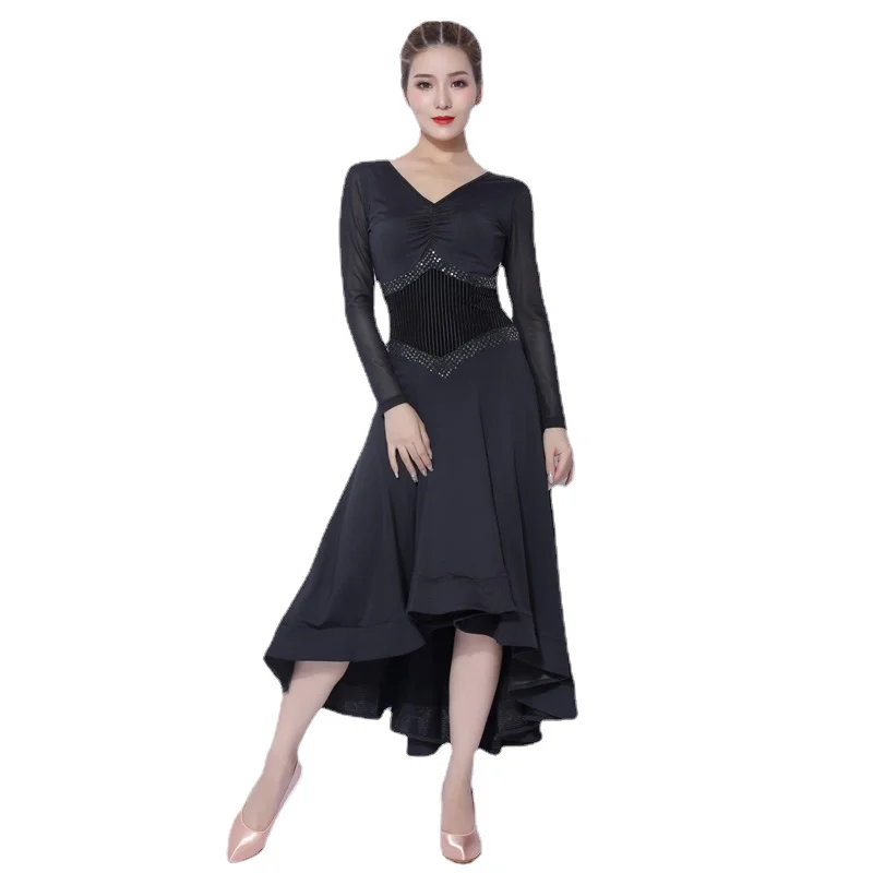 

Женское современное платье для бальных танцев, женское стандартное платье для бальных танцев, танго, танцевальные костюмы, платье для вальса, танцевальная одежда, танцевальная одежда