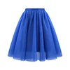 Spring Summer Mini Tulle Skirt Women New High Waist Short Pleated Skirt Solid Color Female Black Green Mesh Casual Skirt Lady 5