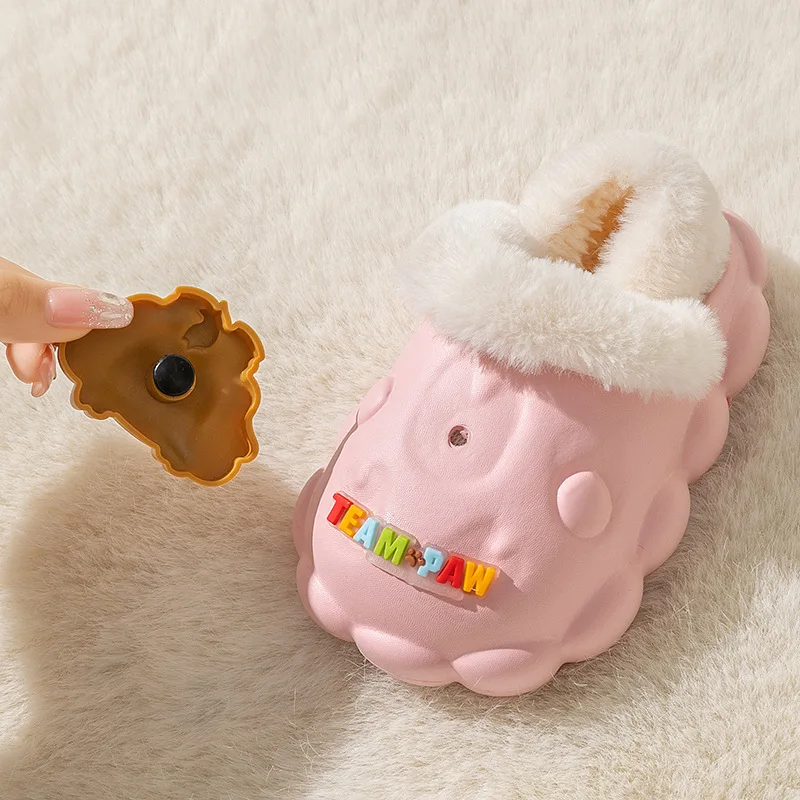 Kids Slippers Children's Indoor Home Cotton Slippers Boys Girls Cute Cartoon Plush Warm Cotton Shoes Winter