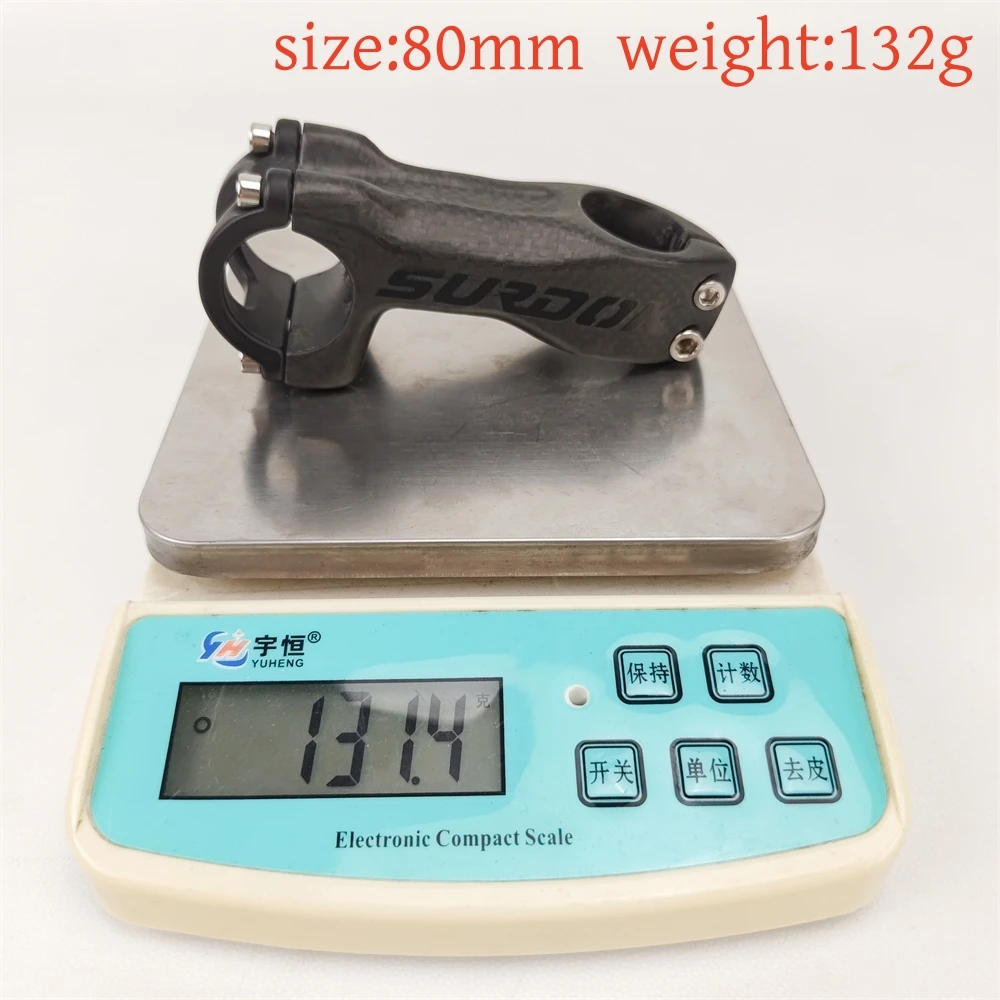 SURDOK 자전거 탄소 섬유 스템, 산악 도로 자전거 탄소 섬유 스템, 자전거 부품, 6 도, 31.8mm, 신제품