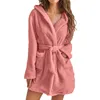 103671-947398.jpg Hiver femmes Robe de bain moelleux en peluche pyjamas dames Sexy à capuche Robe de couleur unie chaud peignoir femme vêtements de détente