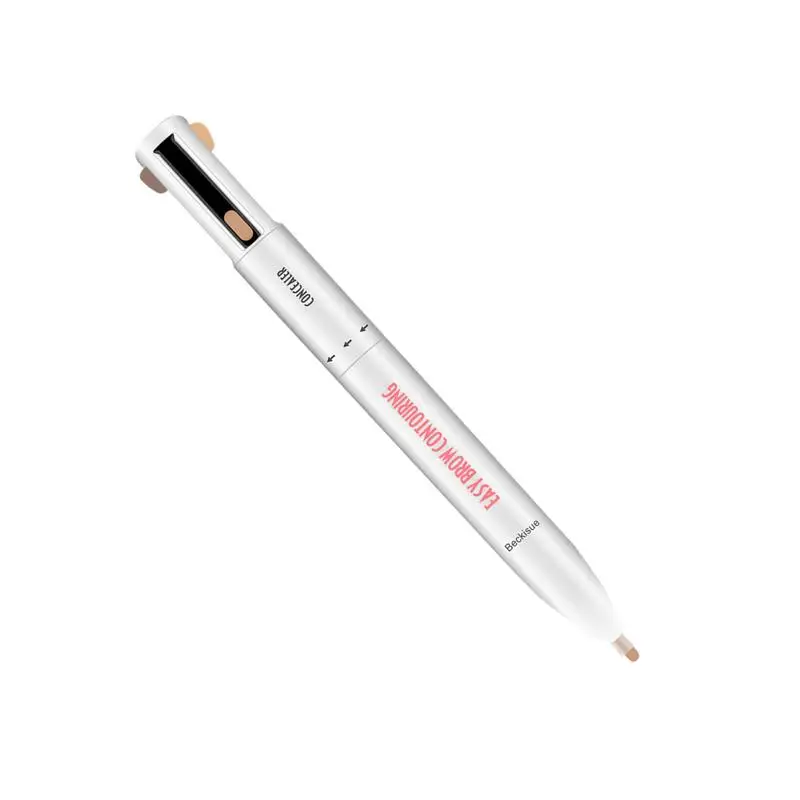 

4 In 1 Eyebrow Pencil 4 Color Rotating Waterproof Drawing Eye Brow Pencil Long Lasting Easy Color Eyebrow Pen Women Makeup Tool