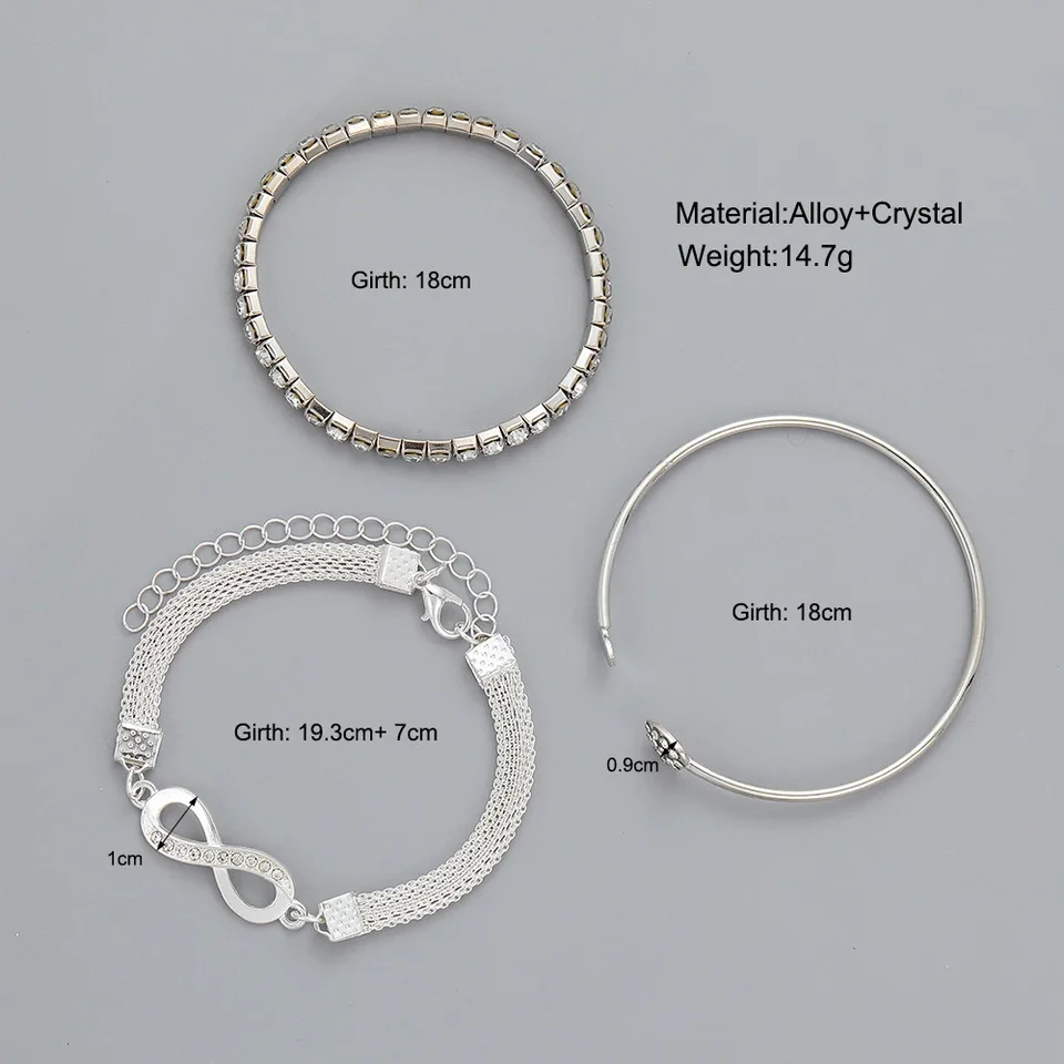 Bracciale Donna Simbolo Infinito Con Lettera A-Z E Cuore - Acciaio Inox 316L Regolabile, Regalo Personalizzato