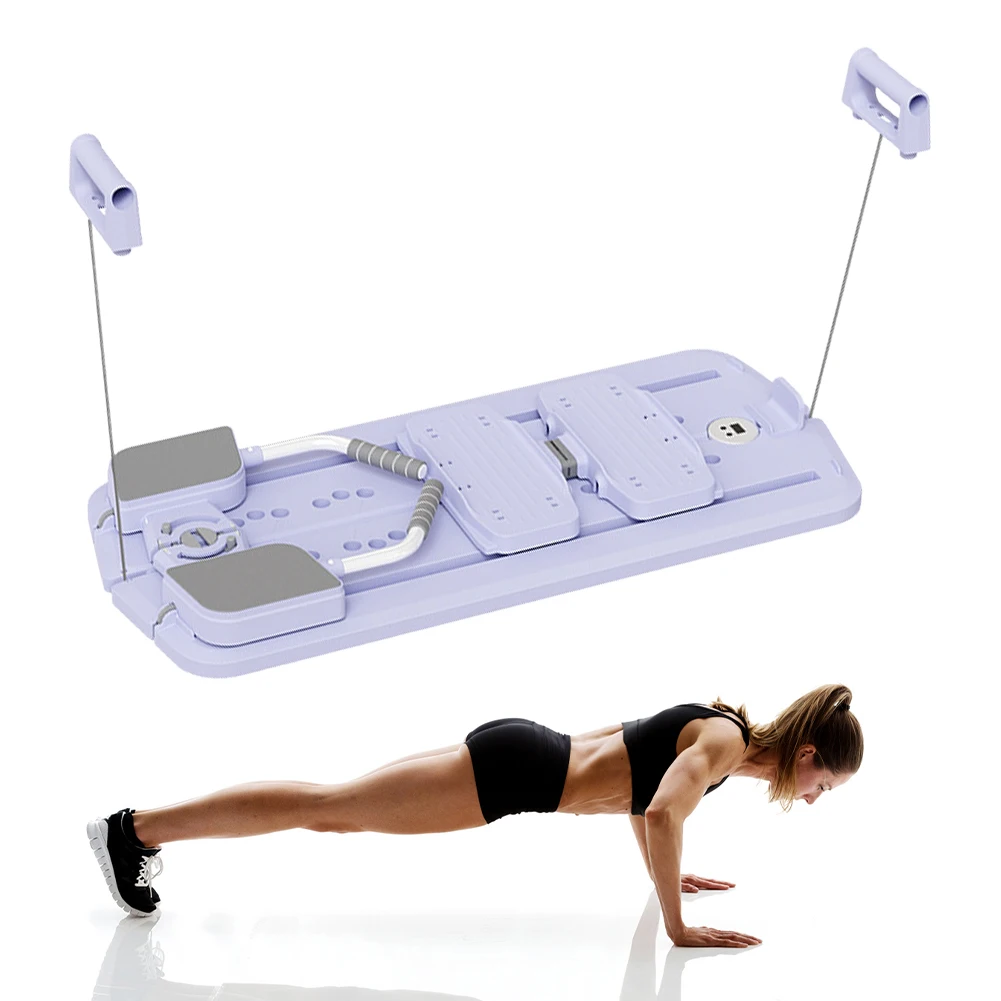 Multifunctional Fitness Board Abdominal Board Non Slip Workout with Phone Holder Push Up Home Gym Equipment
