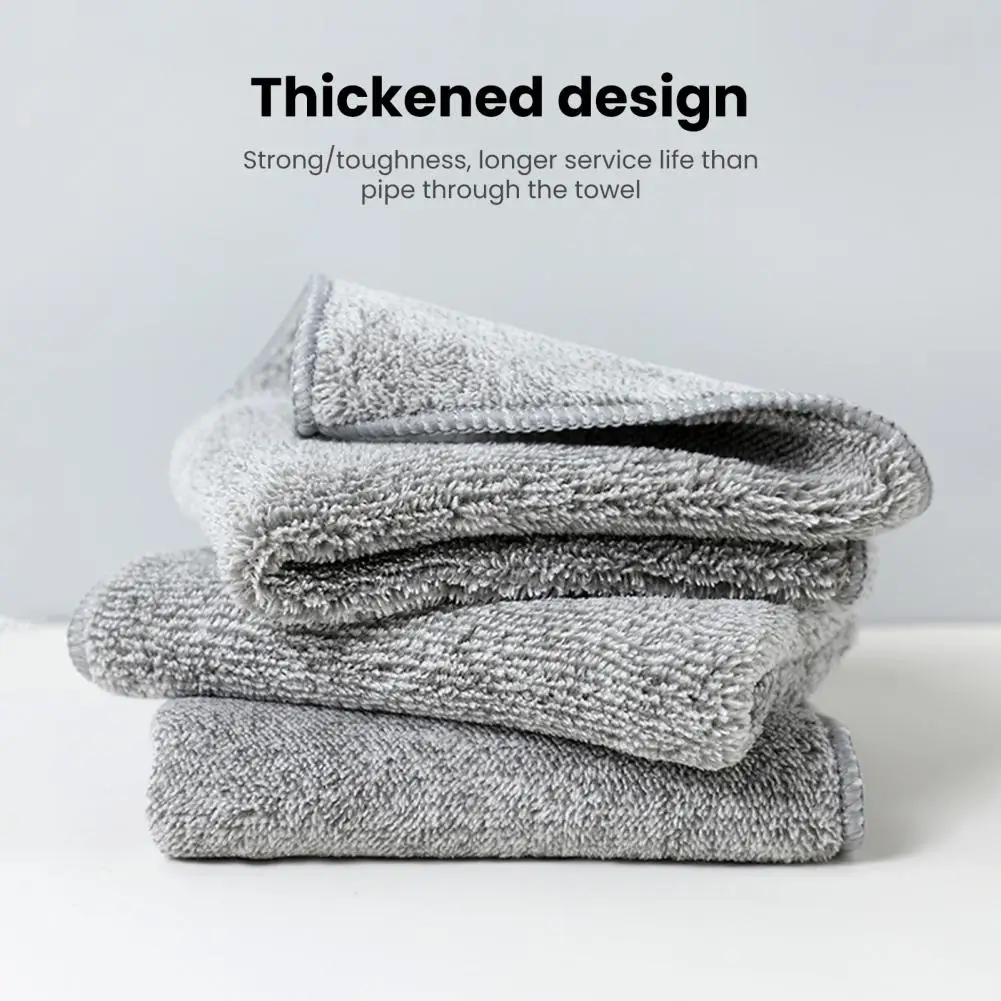 

Super Absorbent Dishcloth 5-piece Bamboo Fiber Dish Washing Pads Super Absorbent Lint-free Kitchen Towels Tear-resistant