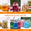 3oz Mini Honey Jars with Dipper, Empty Glass Jars for Baby Shower Favors/Wedding Favors Mini Jars with Wooden Dippers 5