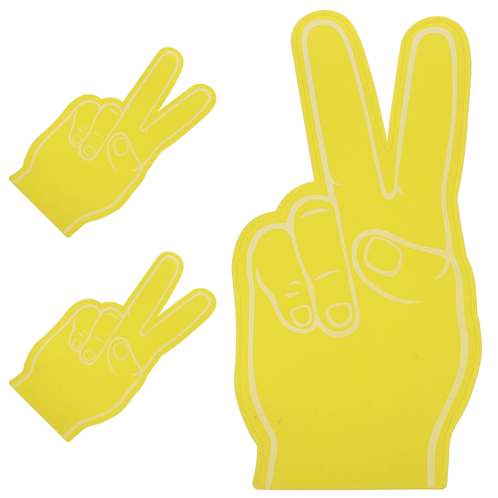 

3 Pcs Foam Fingers Sports Party Favors Gloves Cheerleading Props Noise Makers Eva Pom Poms