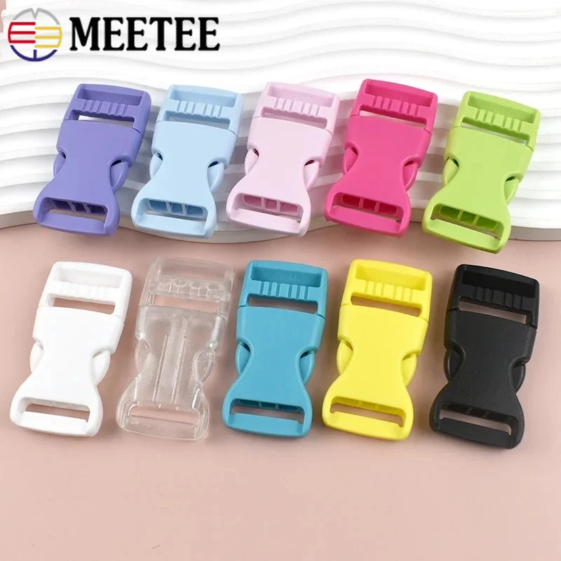 20Pcs 10-38mm 플라스틱 릴리스 버클 배낭 클립 걸쇠 가방 스트랩 사이드 조정 버클 애완 동물 칼라 벨트 후크 DIY 가방 액세서리