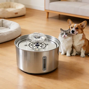 Stainless Steel Pet Water Fountain