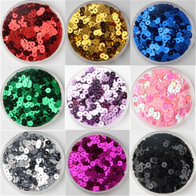 Mix Color Cup Sequin 4mm 5mm 6mm Flat Round Loose Sequins for Crafts Sewing  Decoration DIY Accessory Lentejuelas Para Coser 20g - AliExpress