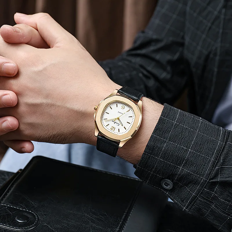 Men's Watch, Casual Fashion Belt, Elegant Trend Quartz Watch