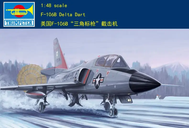 

Trumpeter 02892 1/48 F-106B Delta Dart Plastic Model Kit