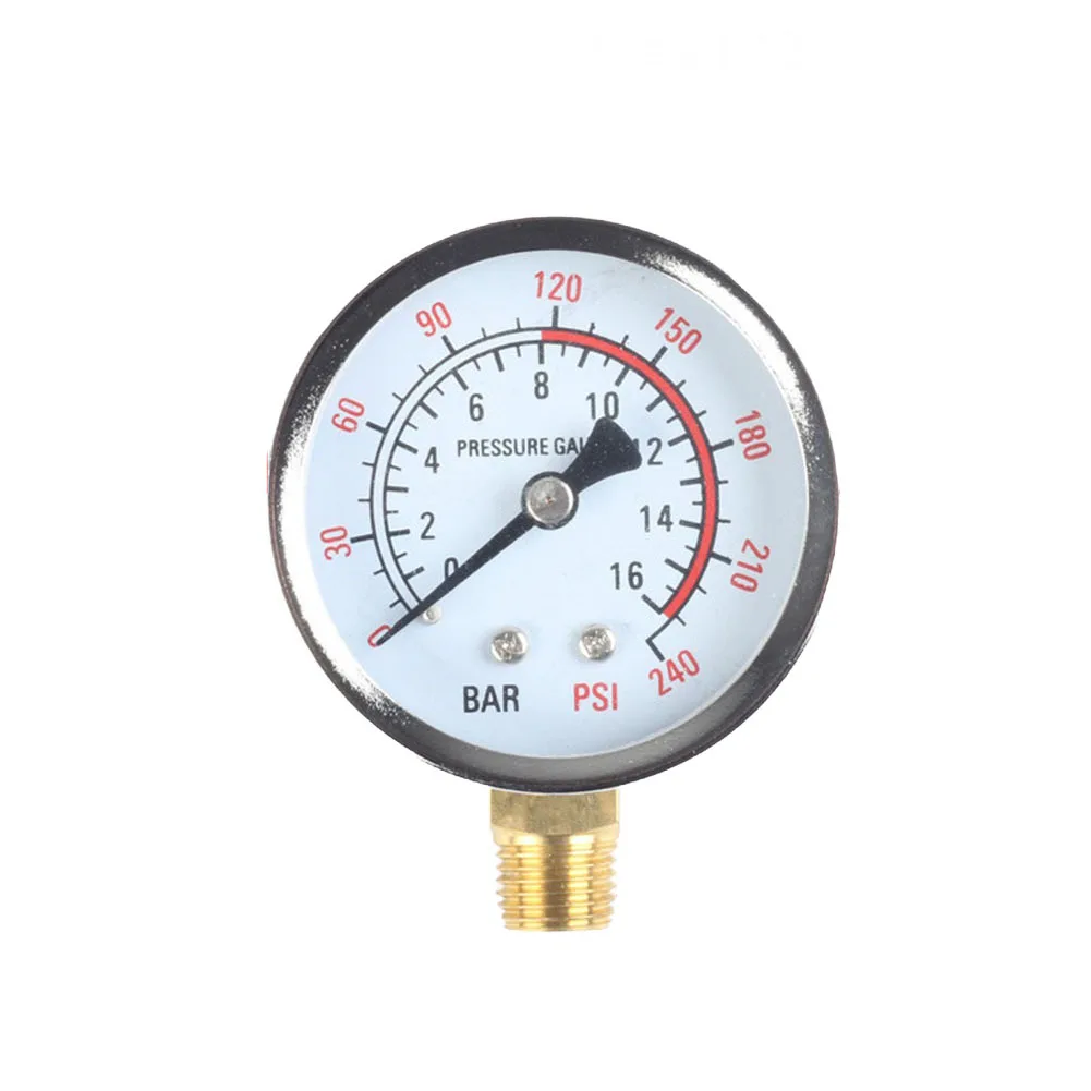 Pressure Gauge Pressure Gauge Y60 0-1.6Mpa 0-230PSI Pool Filter Water Pressure Gauge Meter For Air Compressor Air Pump Parts