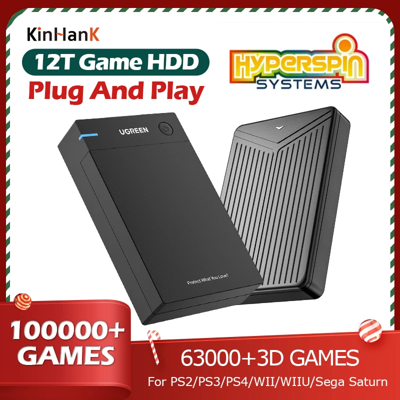 Hyperspin Hdd With 100000+ Retro Games For Ps4/ps3/ps2/wii/wiiu/ss/game