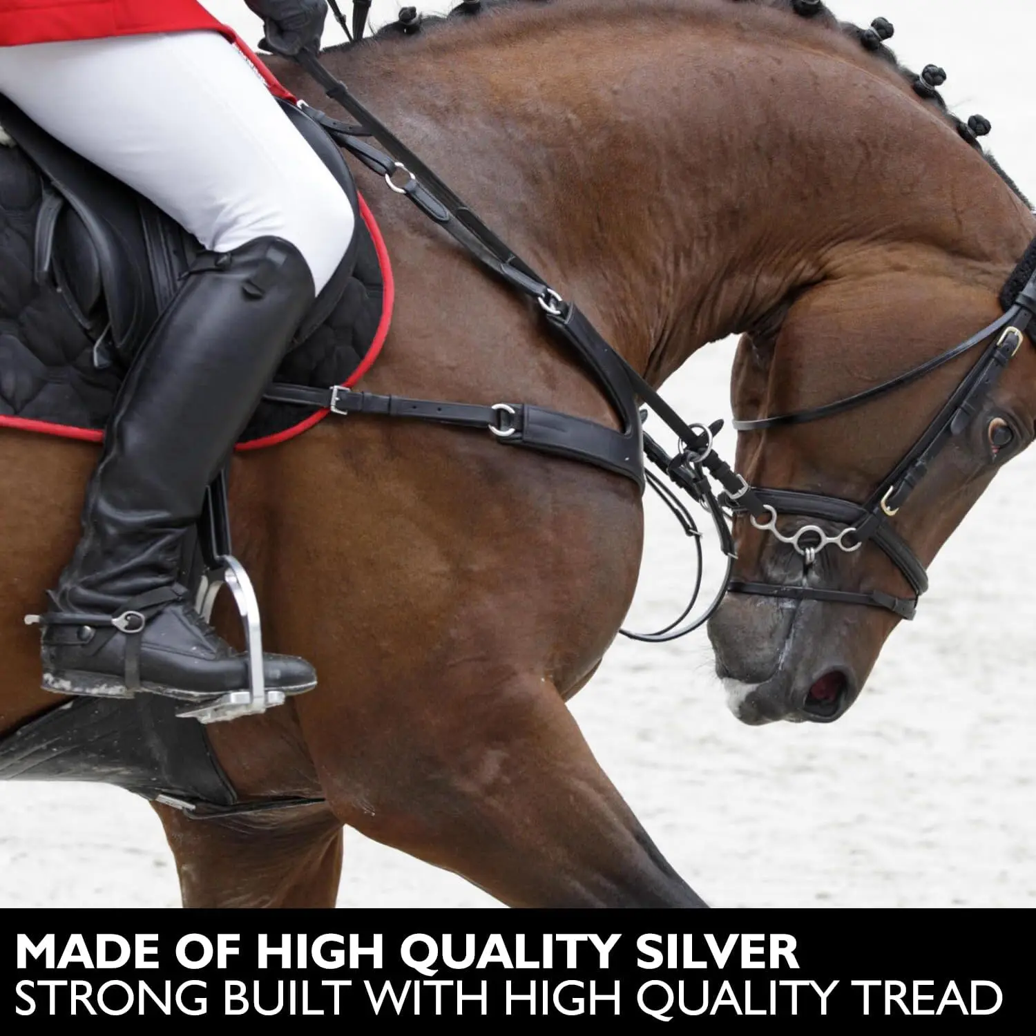 1 Pair Horse Riding Stirrups Safety Stirrup Equestrian English Riding Protection Saddle, Knee Ankle Stress Pain Relief