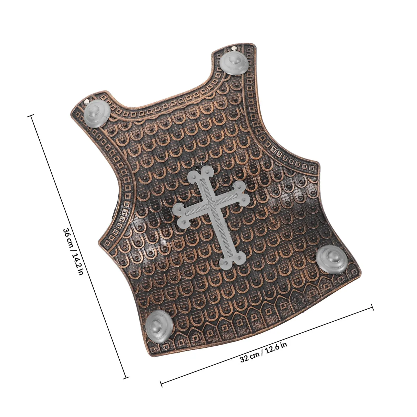 Roman Warrior Plastic Play Armor for Kids - Cosplay Costume Party Pretend Play Set