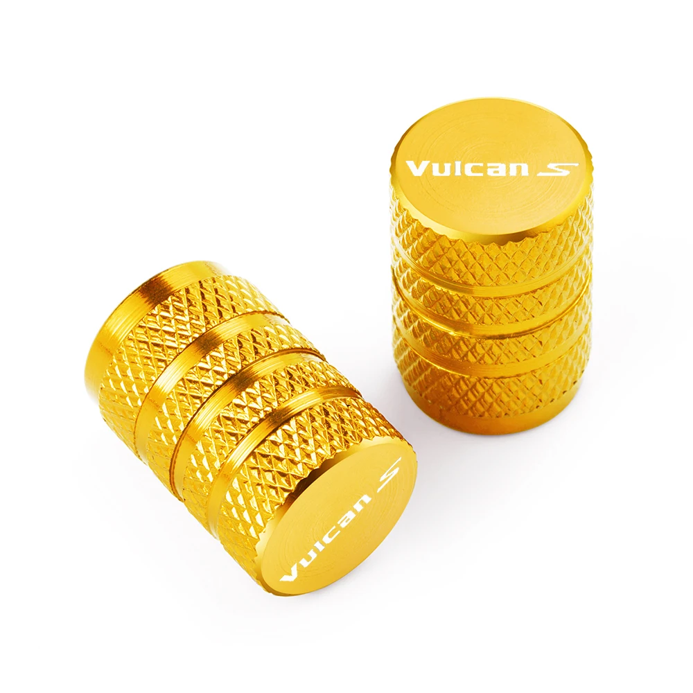 For Kawasaki VULCAN S 650cc 650 CC Motorcycle CNC Accessorie Wheel Tire Valve Air Port Stem Caps Airtight Covers logo "VULCANS"