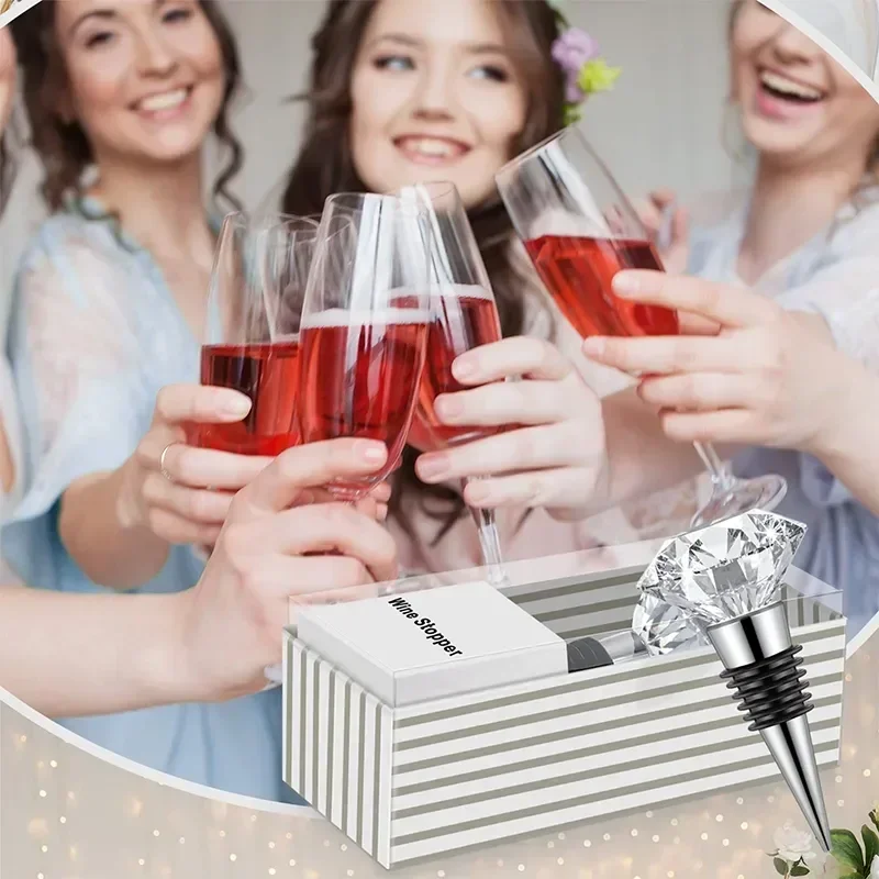 

12 шт. отдельные детские винные многоразовые хрустальные алмазные пробки декоративная подарочная коробка с пробкой для бутылки