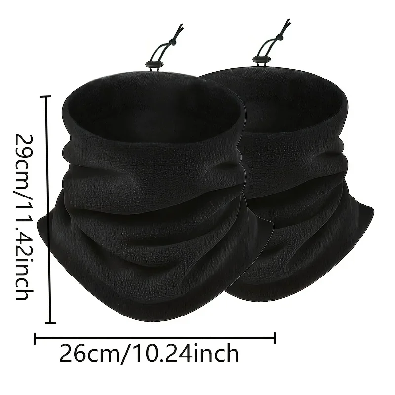 1PC Men's Heavy-Duty Thermal Balaclava Face Mask - Windproof Fleece Lining & Breathable Neck Gaiter for Skiing, Cycling