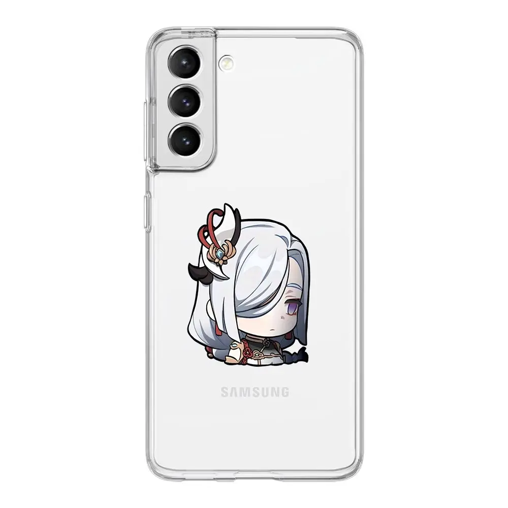 Kawaii Cartoon Genshin Impact Soft Clear Phone Case