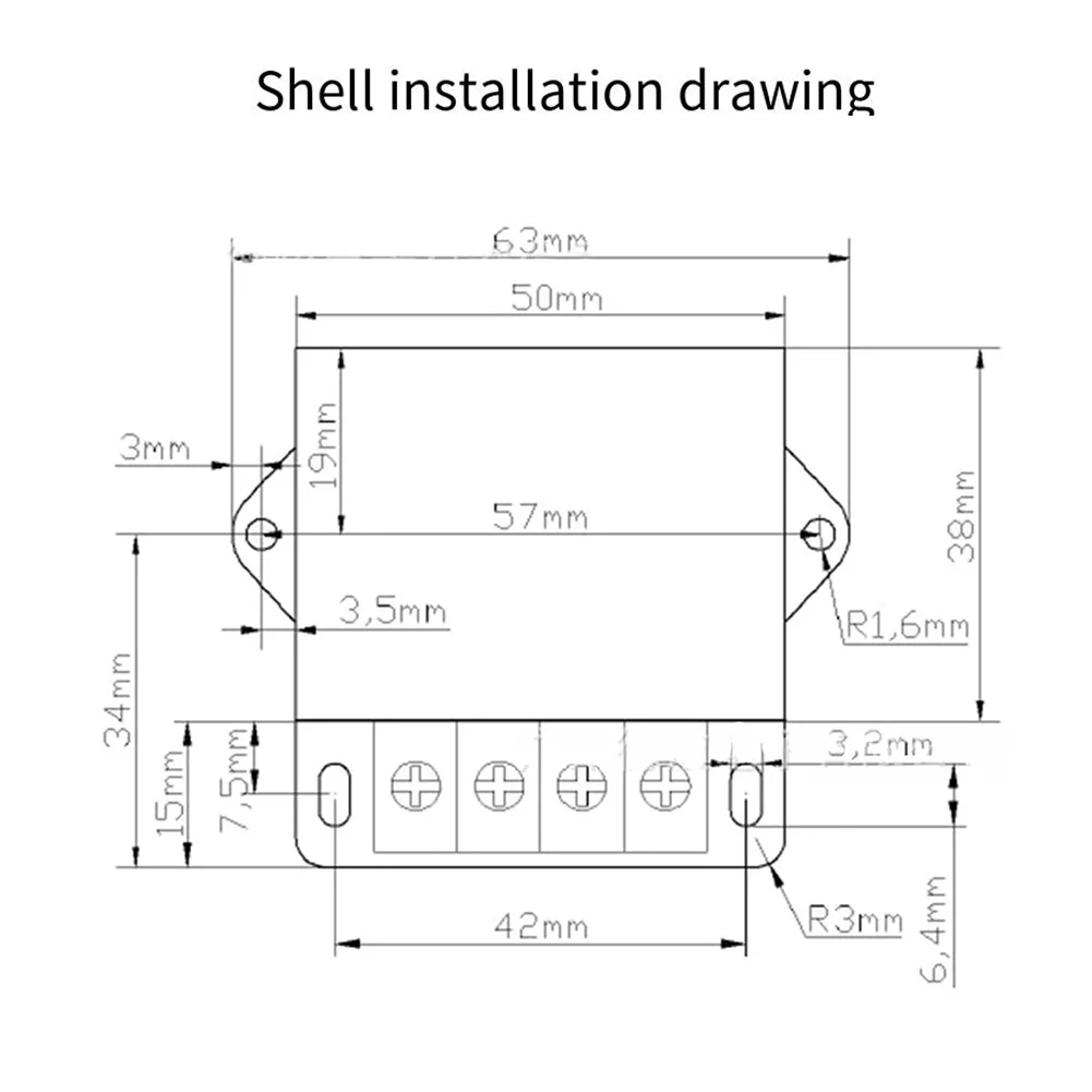 스텝다운 레귤레이터 자동차 전기 시스템, 철도 신호용 1pc DC 12V/24V  5V 컨버터 레귤레이터 모듈