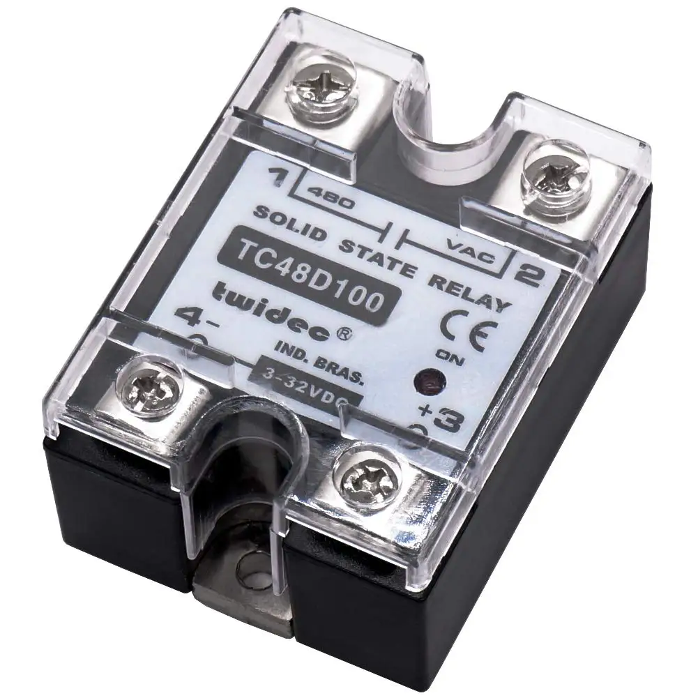 

Output Single Phase SSR Solid State Relay 80A 3-32V DC to 24-480V AC SSR-80DA