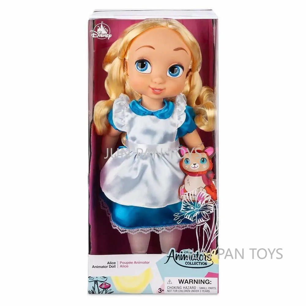 thumbnail image 1 of Muñeca original de la colección de princesas Disney Animators, Elsa, 40 cm, Blancanieves, Anna, Bella, Ariel, figura de anime, modelo de muñeca animadora, juguetes, 1 of 5