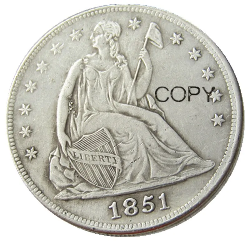

1851-O серебряные копировальные монеты на сидение «Свобода»