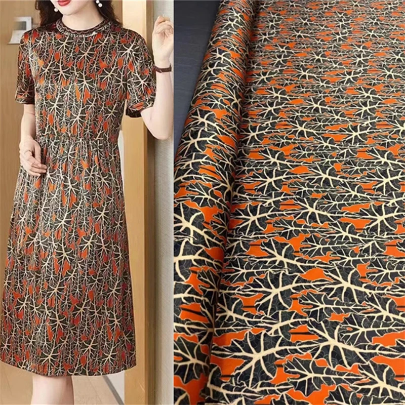 

Летняя Новинка, дышащая имитация Ranunculus, шелковая кожа, эластичная атласная креп-ткань, высококачественные сшитые вручную материалы для женской одежды