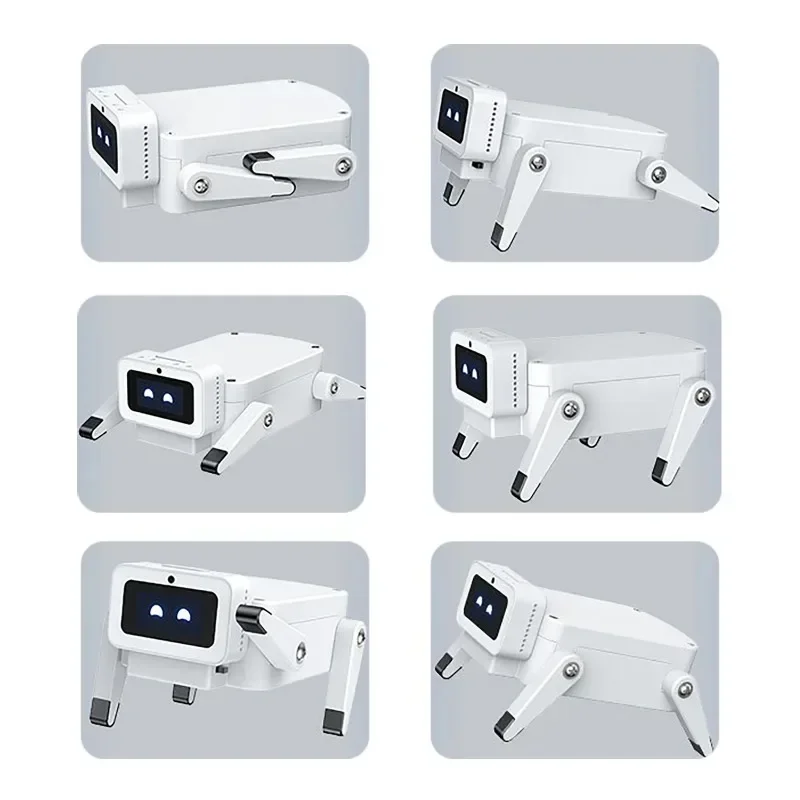 AI 로봇 강아지 장난감 프로그래밍 가능 ESP32-Hi STEM 교육용 코딩 로봇 애완동물 음성 제어 다국어 지원 화면 포함 (키즈용)