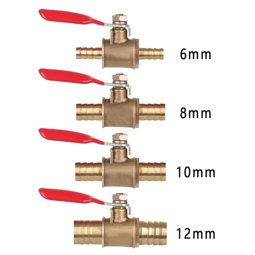 1Pc Ball Valve Professional Water/Air Gas Fuel Line Shut-off Ball Valve Pipe Fittings Thread Connector For Hose