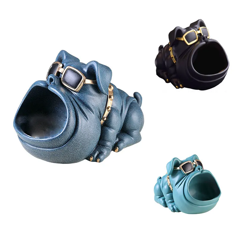 

Декор для домашней комнаты, крутая статуя собаки, скульптура, украшение стола, коробка для хранения мелочей, драгоценности