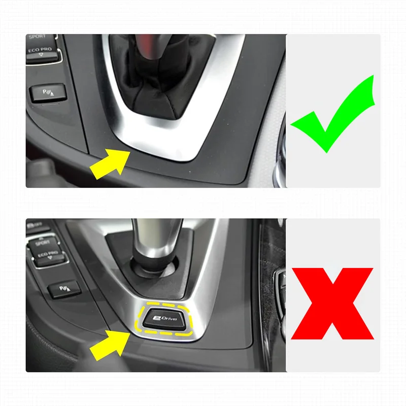 Shift Head Base Panel Carbon Fiber Style Center Console Plastic for BMW F21 F20 F22 F23 F30 F31 F32 F34 F33 F35 F36