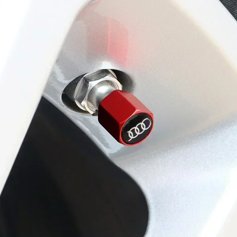 4Pcs Premium Metal Car Wheel Valve Caps Set