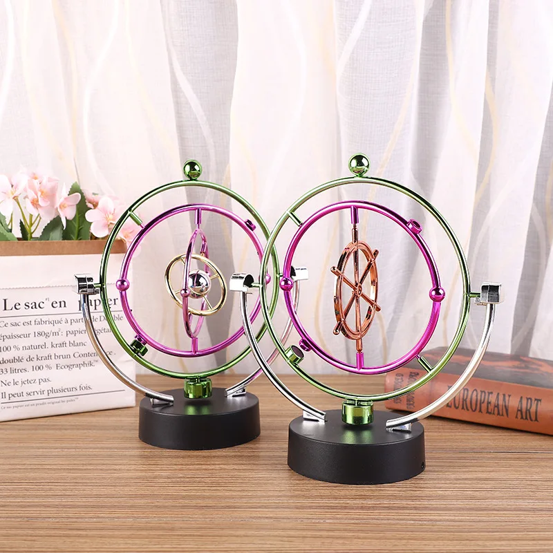 Newton Pendulum Ball Balance Ball Rotating Perpetual Motion Physical Science Pendulum Toy Physics Tumbler Craft Home Decoration