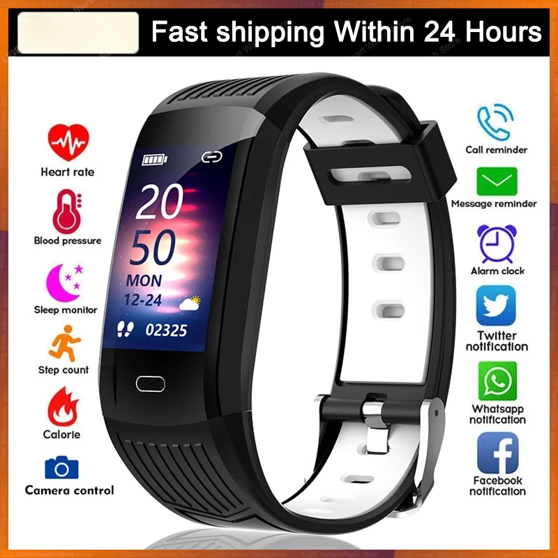 

2024 New Sports Fitness Tracker Bracelet Men Smart Watch Call Reminder Smart Wristband Heart Rate Monitor IP68 Waterproof Women