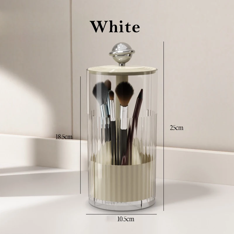 Makeup Brush Holder Organizer with Lids, Dustproof Make Up Brush Container, Vanity Cosmetic Storage Cup for Bathroom Countertop 6