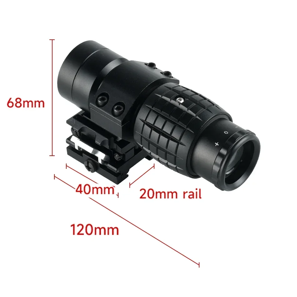 Holographic 3X Magnifying Hunting Glass Green Red Dot Sight Tactical Airsoft Optics Scope EOT*CH 558 Fits 20mm Rail