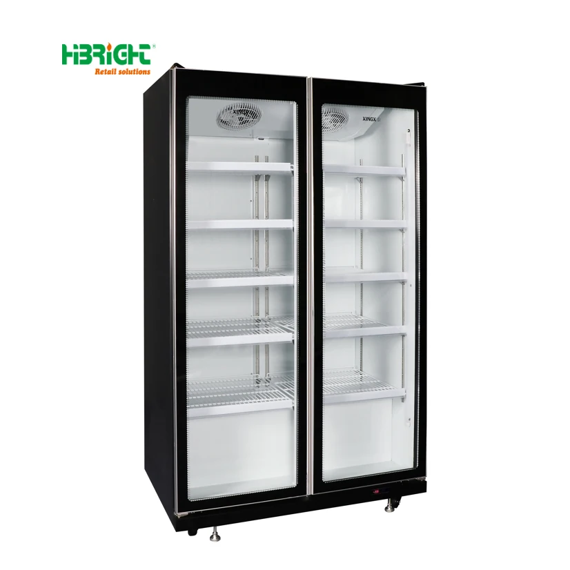 Energy-Saving Supermarket Upright Chiller Fast Cooling Vertical Display Cooler