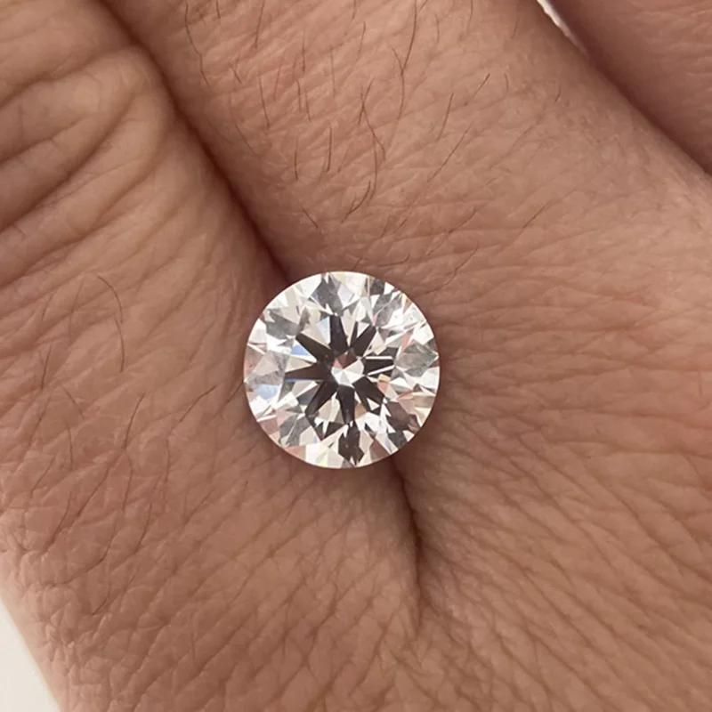 Superweißer Saphirstein 10,0 mm, rund geschliffen, Mohs-Härteprüfung bestanden, Edelsteine für Schmuckherstellung/Sammlung/Ausstellung/Geschenk, Edelsteine