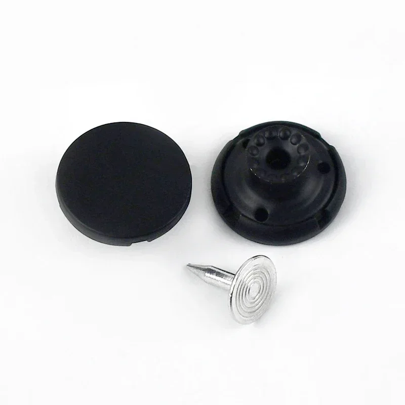 GHQ - Bottoni Di Ricambio Per Jeans, 20 Mm, In Metallo, Senza Cuciture, Per Jeans, Giacche, 12 Set (argento