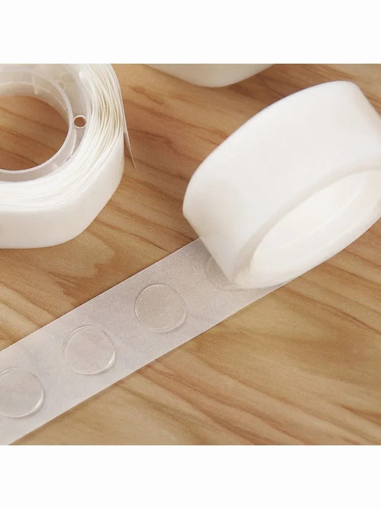 Candle Wick Stickers Holder DIY Glue Dots Double sided No Trace Fixed Wax Candles Plastic Transparent Movable Base