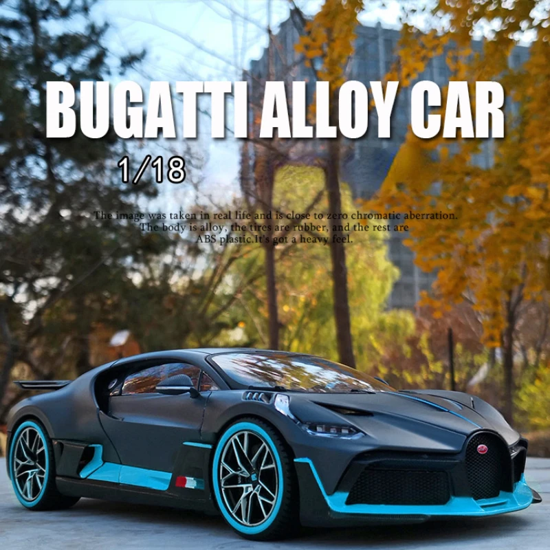 

Genuine Bburago 1:18 Bugatti Chiron Veyron Sports Car 2 Doors Opened Back To Alai Alloy Toy Car Model Metal Diecast Toy Boy Gift